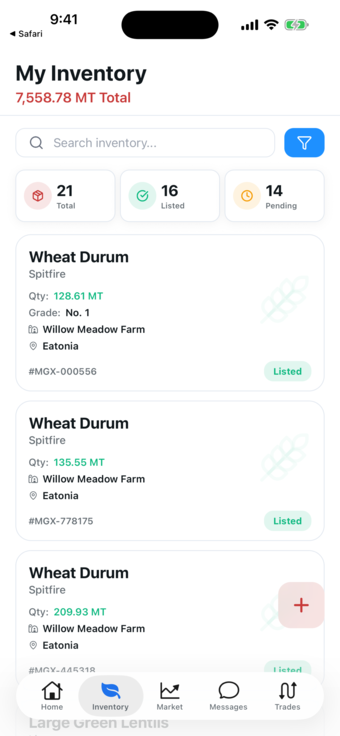 Inventory Screen